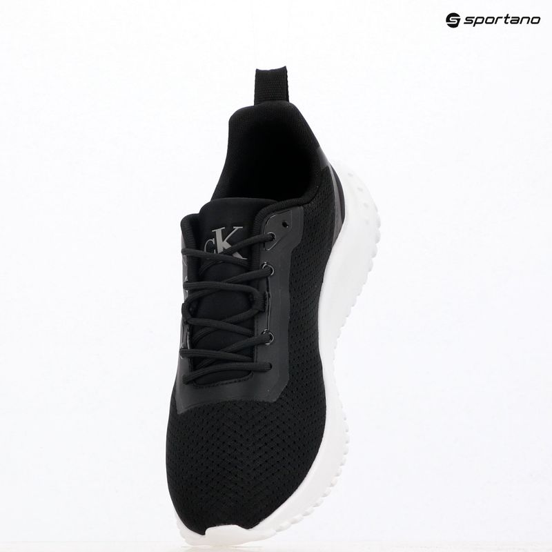 Calvin Klein scarpe da uomo YM0YM01285 Hike Runner Mix Mesh Nero/Bianco brillante 9