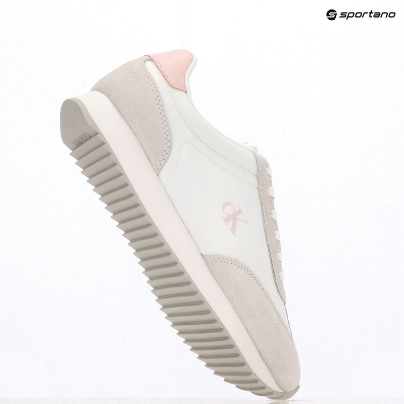 Scarpe Calvin Klein Donna YW0YW01828 Caleup Mg Nylon Mix Bianco Luminoso/Rosa Dolce 9
