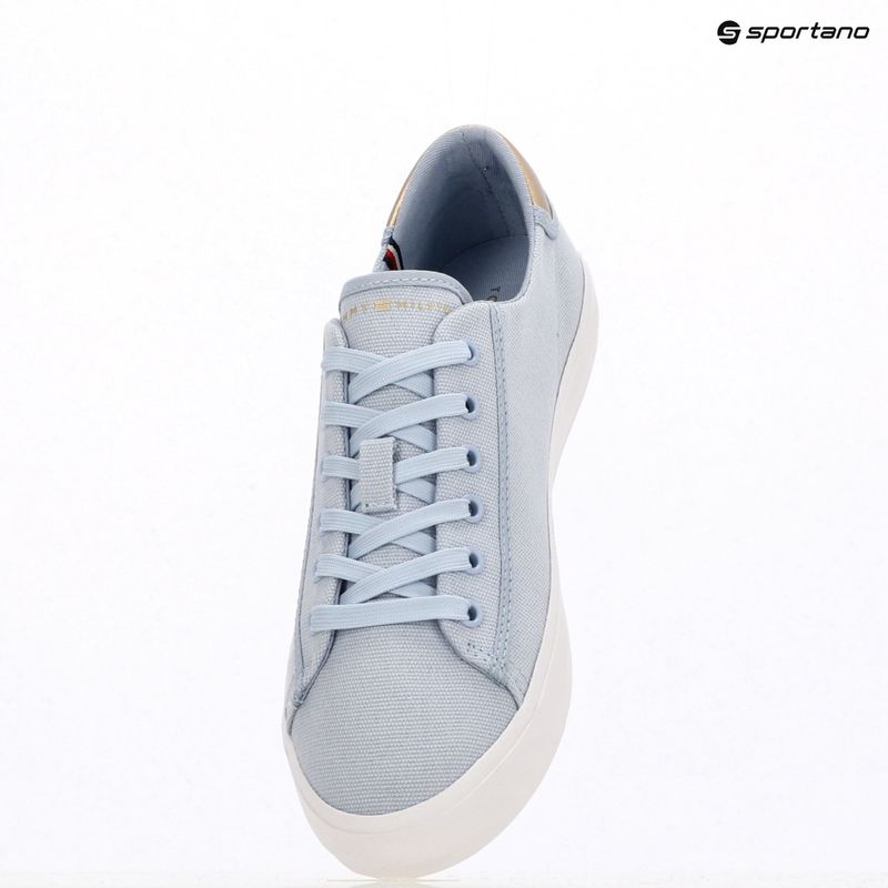 Scarpe da ginnastica Tommy Hilfiger da donna Vulc Canvas Lace Up, blu chiaro 9