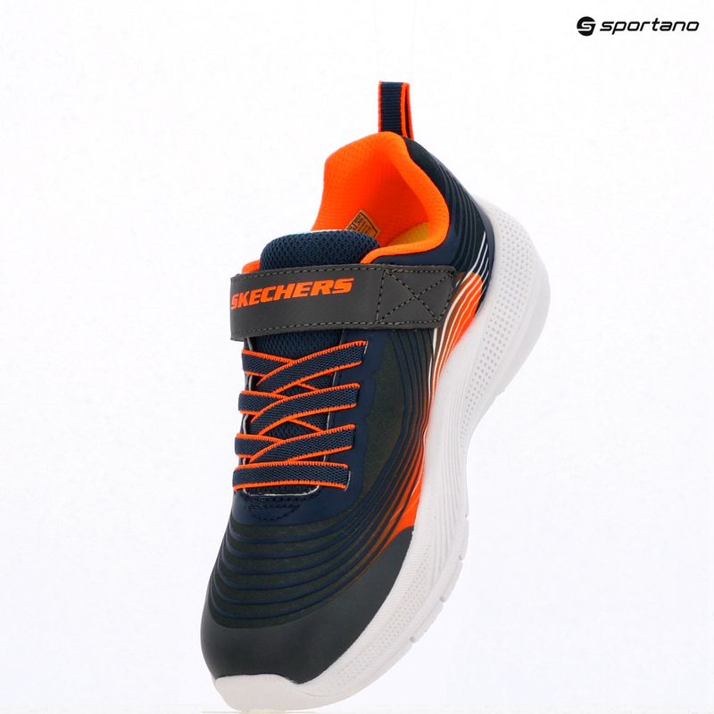 Scarpe da bambino Skechers Microspec Advance navy/arancione 9