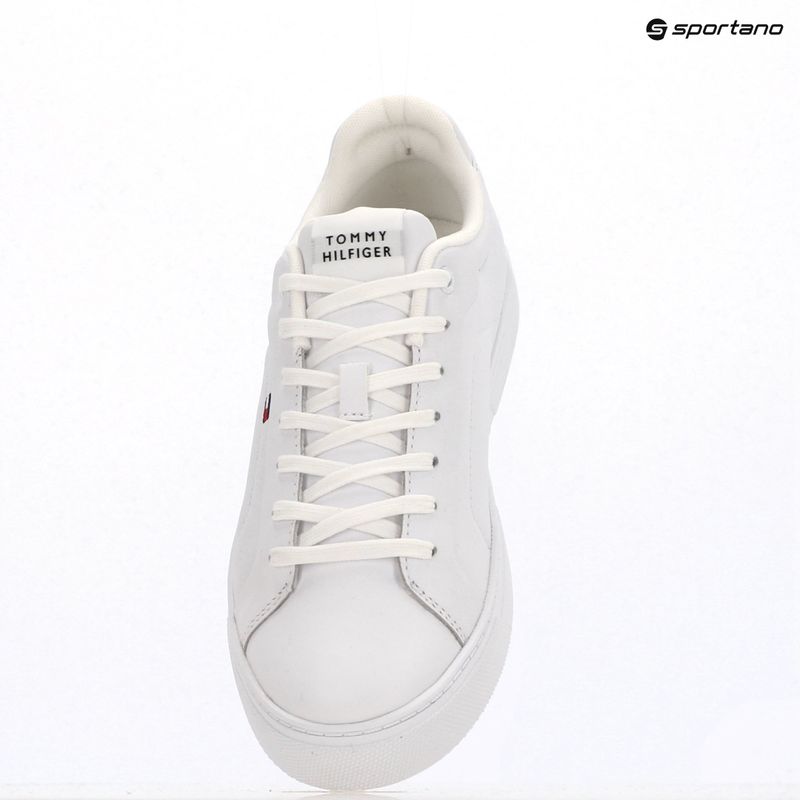 Scarpe Tommy Hilfiger da uomo Icon Court Lth Flag Ess bianco 9
