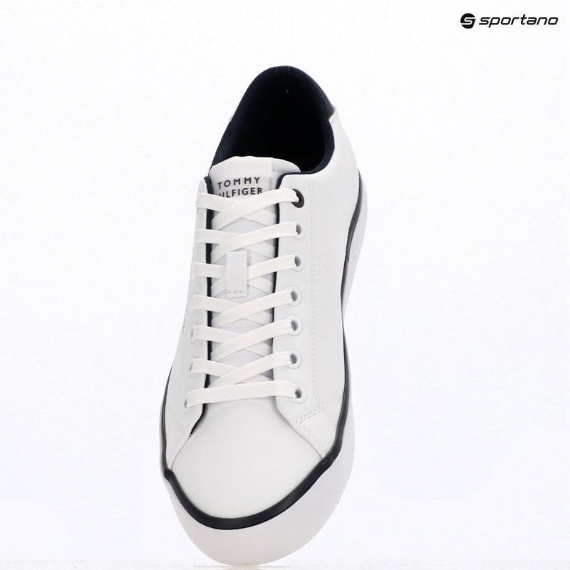 Tommy Hilfiger scarpe da ginnastica da uomo Th Hi Vulc Core Low Leather Ess bianco 9