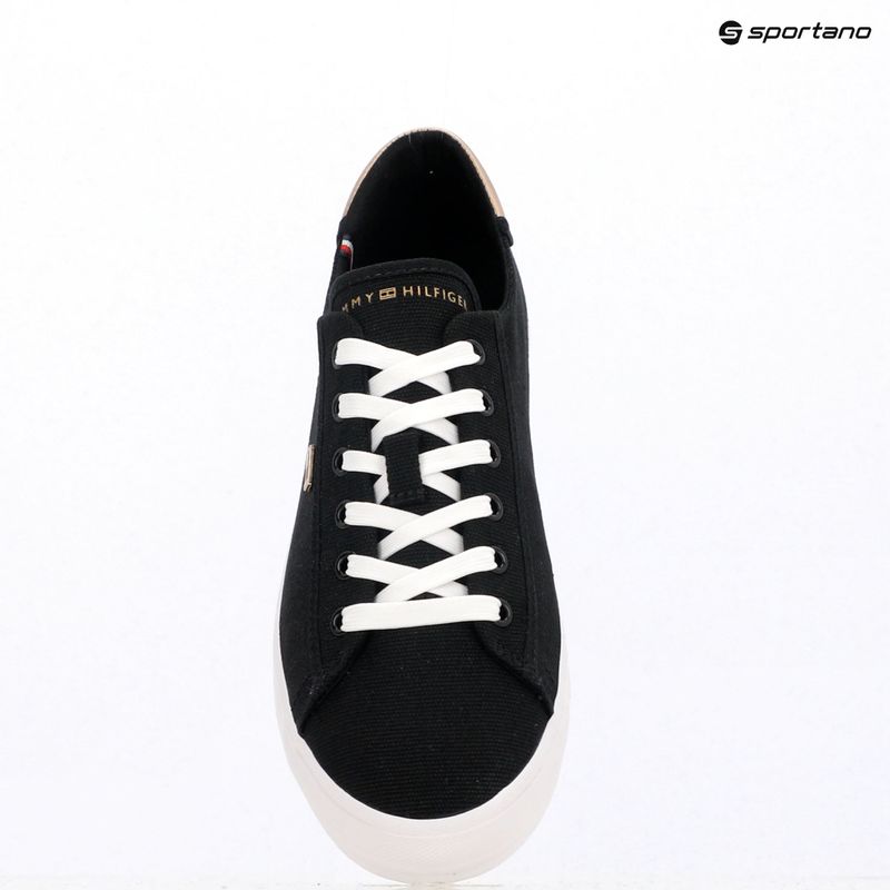 Scarpe da ginnastica Tommy Hilfiger da donna Vulc Canvas Lace Up nero 9