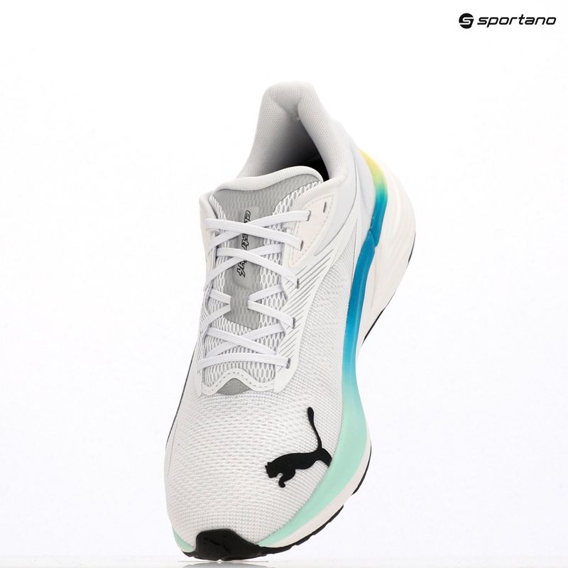 Scarpe da corsa da uomo PUMA Electrify Nitro 4 puma bianco / menta sciolto / blu velocità 9