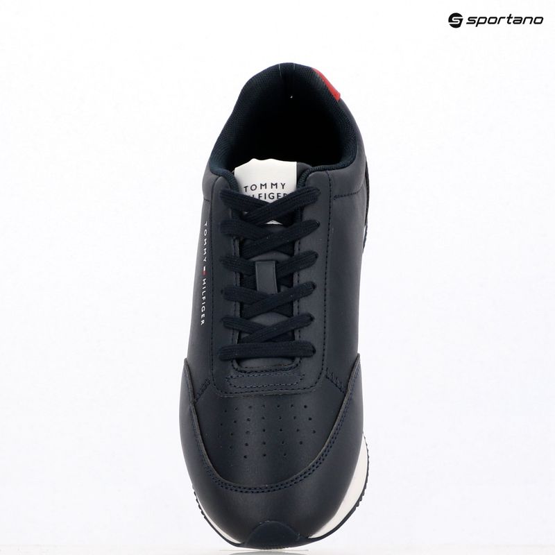 Tommy Hilfiger Lo Runner Pu Mix desert sky scarpe da uomo 9