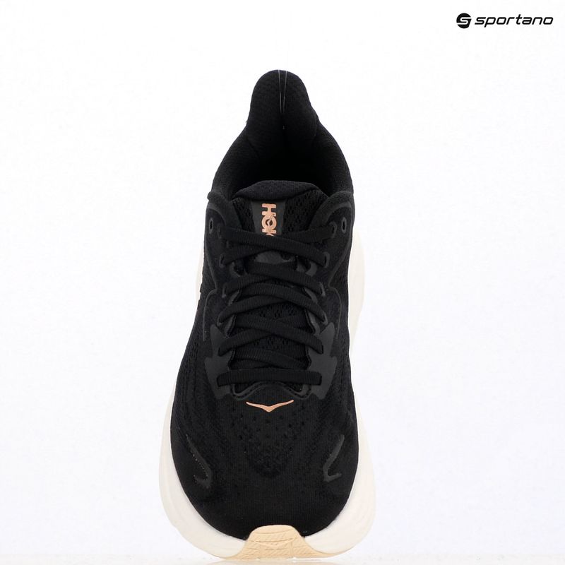 Scarpe da corsa da donna HOKA Clifton 10 nero/oro rosa 12