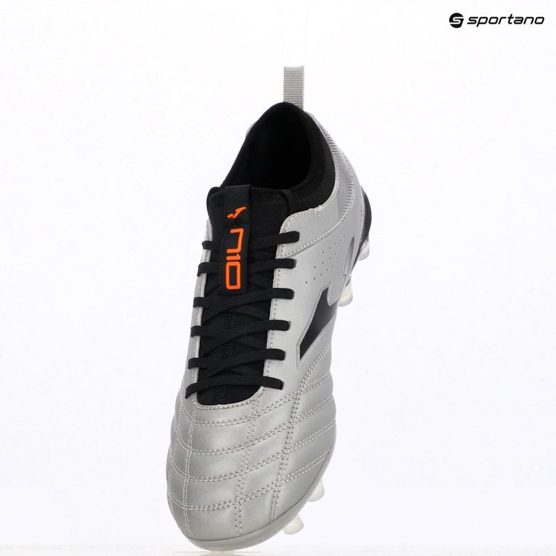 Scarpe da calcio Joma Numero-10 FG da uomo, grigio/nero 9