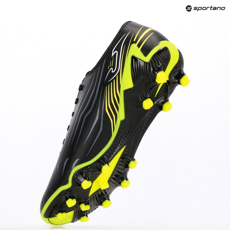 Scarpe da calcio Joma Propulsion FG uomo nero/giallo fluo 9