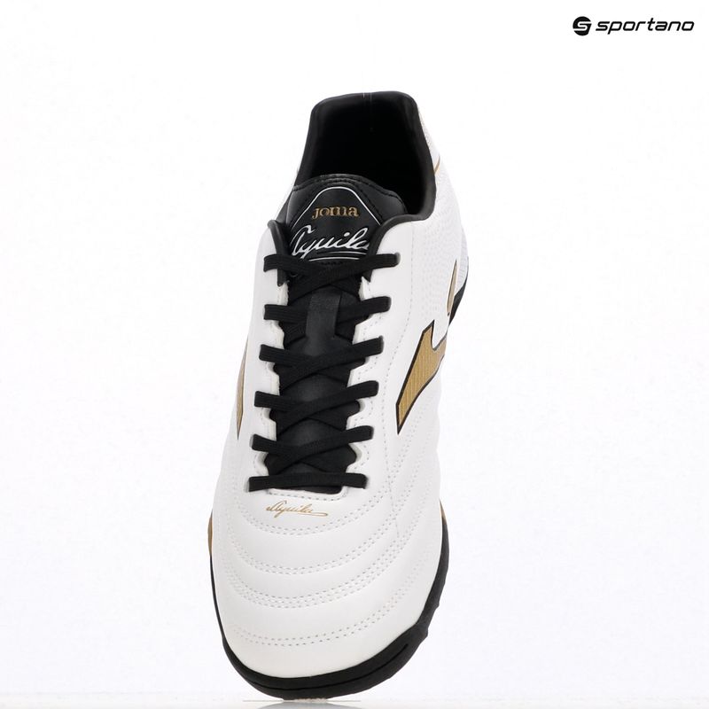 Scarpe da calcio Joma Aguila TF da uomo bianco/oro 9