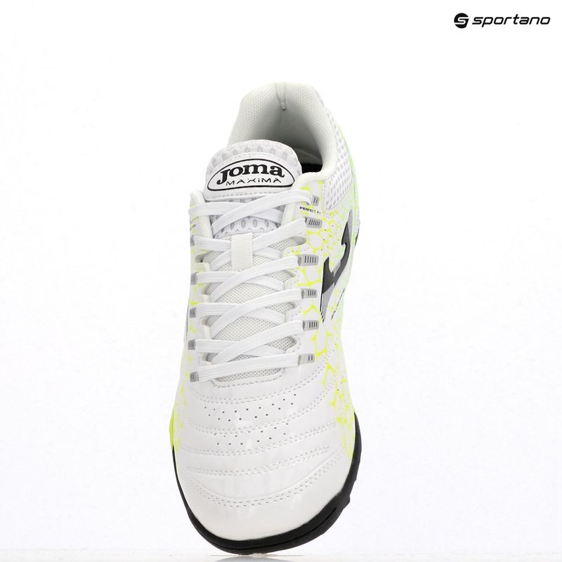Scarpe da calcio Joma Maxima TF da uomo, bianco 9