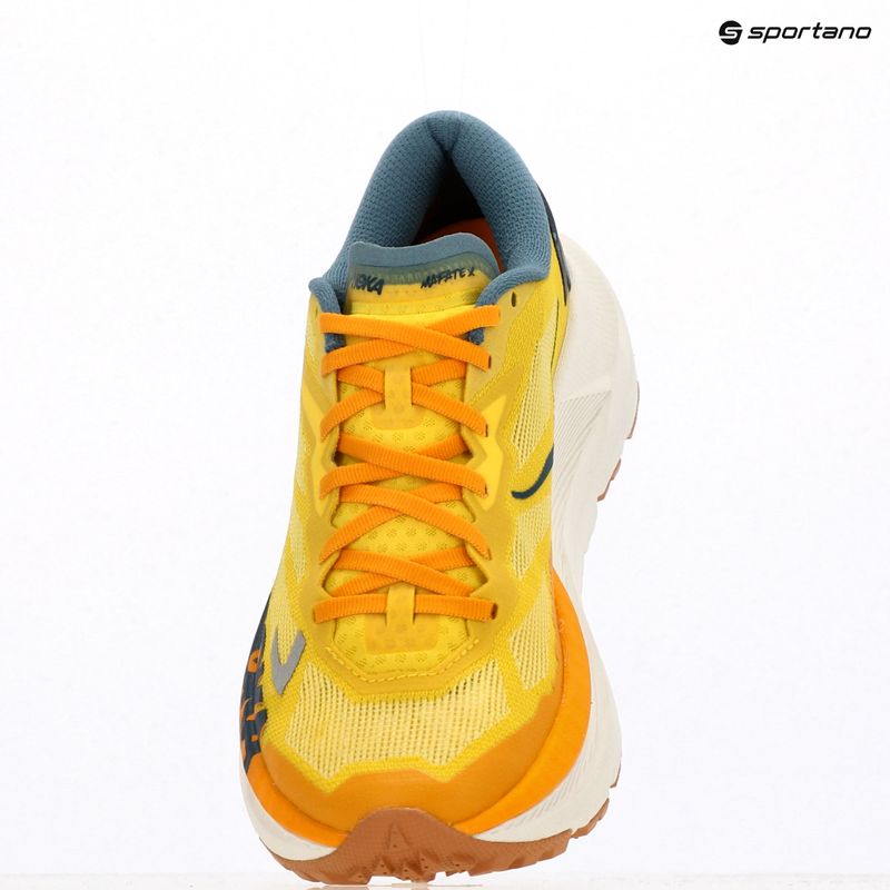 Scarpe da corsa da uomo Hoka Mafate X zest/mountain fog 13