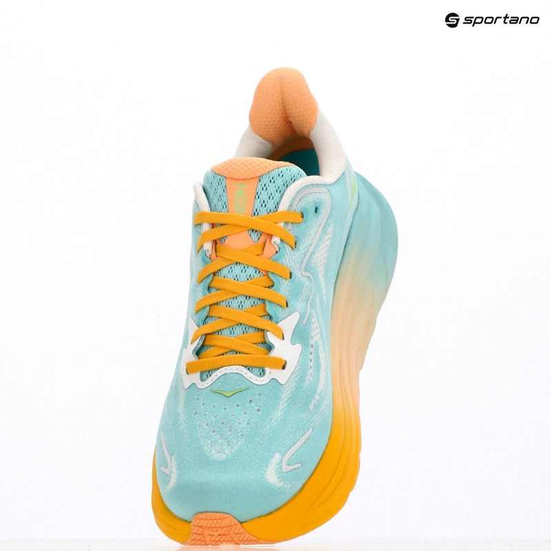 Scarpe da corsa da uomo HOKA Clifton 10 blu scintilla/bianco 17