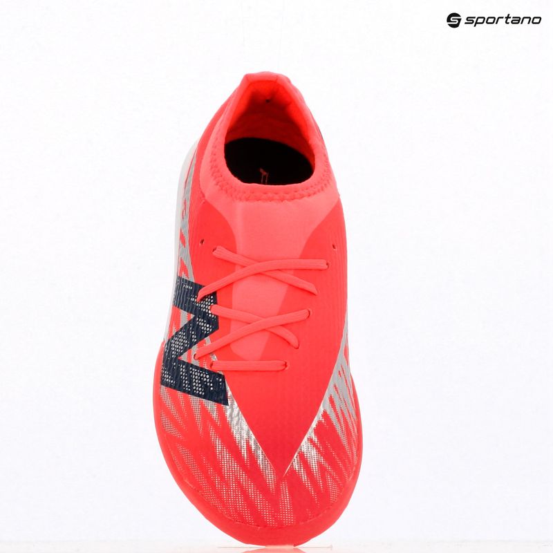 Scarpe da calcio per bambini New Balance Furon Team V8 Jr TF rosso 9