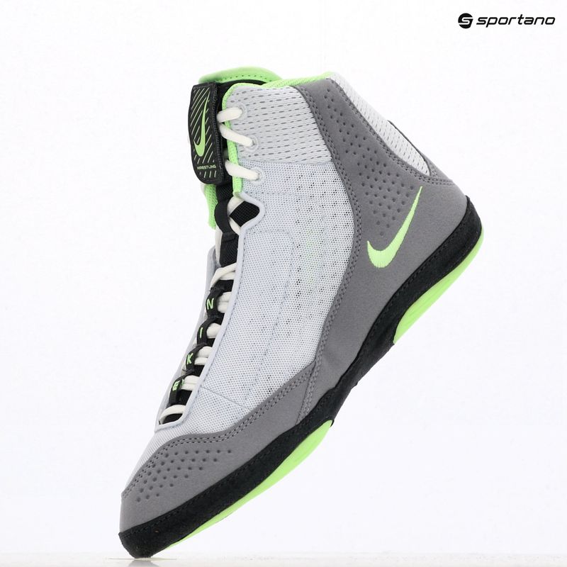 Nike Inflict 4 football wrestling scarpe grey/lime blast/anthracite/white 9