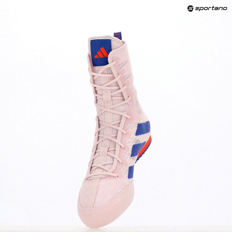 Scarpe da boxe adidas Box Hog 4 quasi rosa/blu chiaro/arancio d'impatto 20