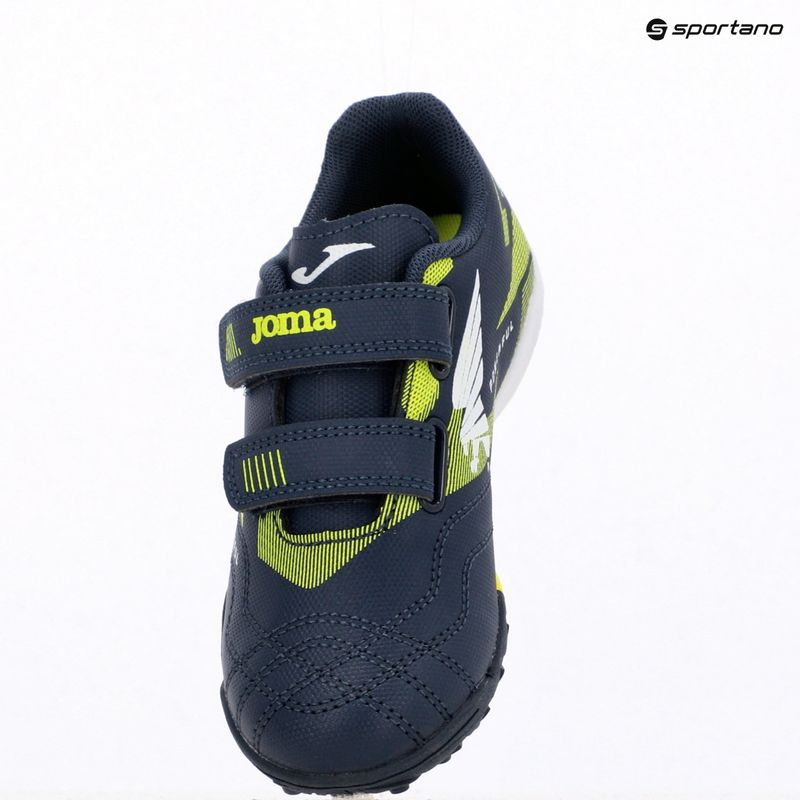 Scarpe da calcio Joma Powerful Jr TF per bambini blu navy 15