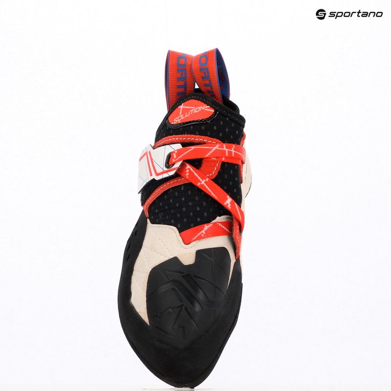 Scarpa da arrampicata La Sportiva donna Solution white/lily orange 9