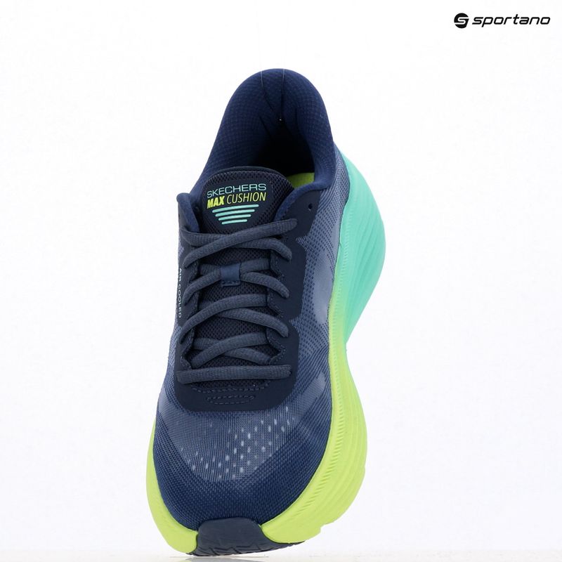Scarpe da corsa SKECHERS Max Cushioning Endeavour Hallandale donna navy/lime 9