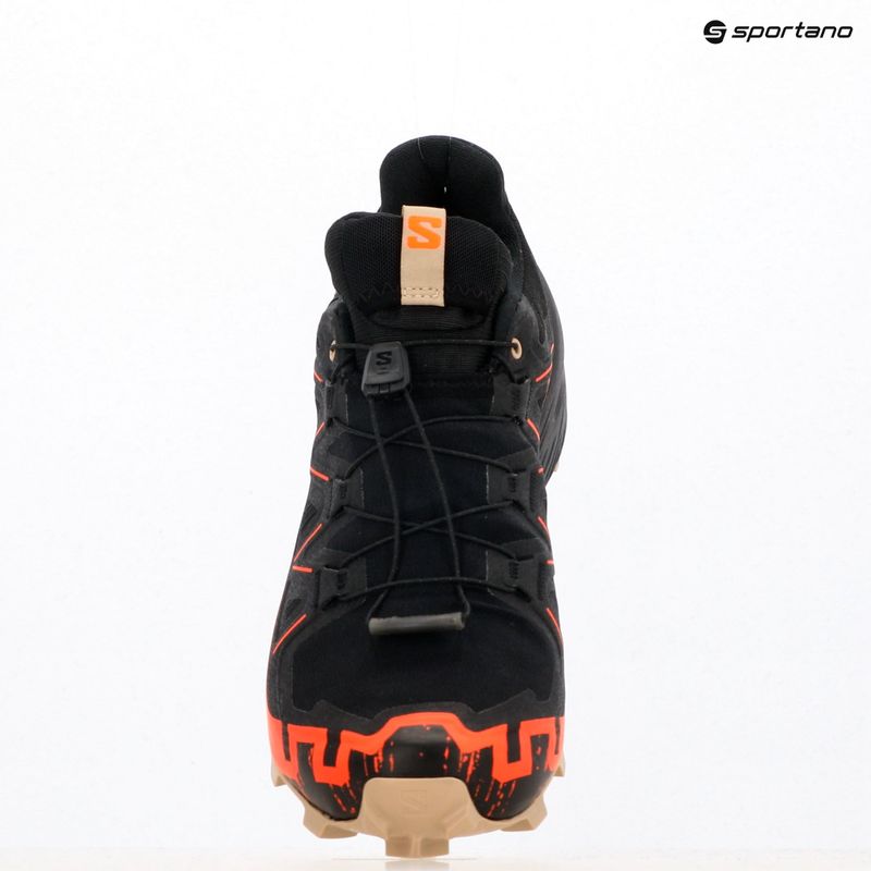 Scarpe da corsa da uomo Salomon Speedcross 6 GTX nero/arancione shock/pepe bianco 15