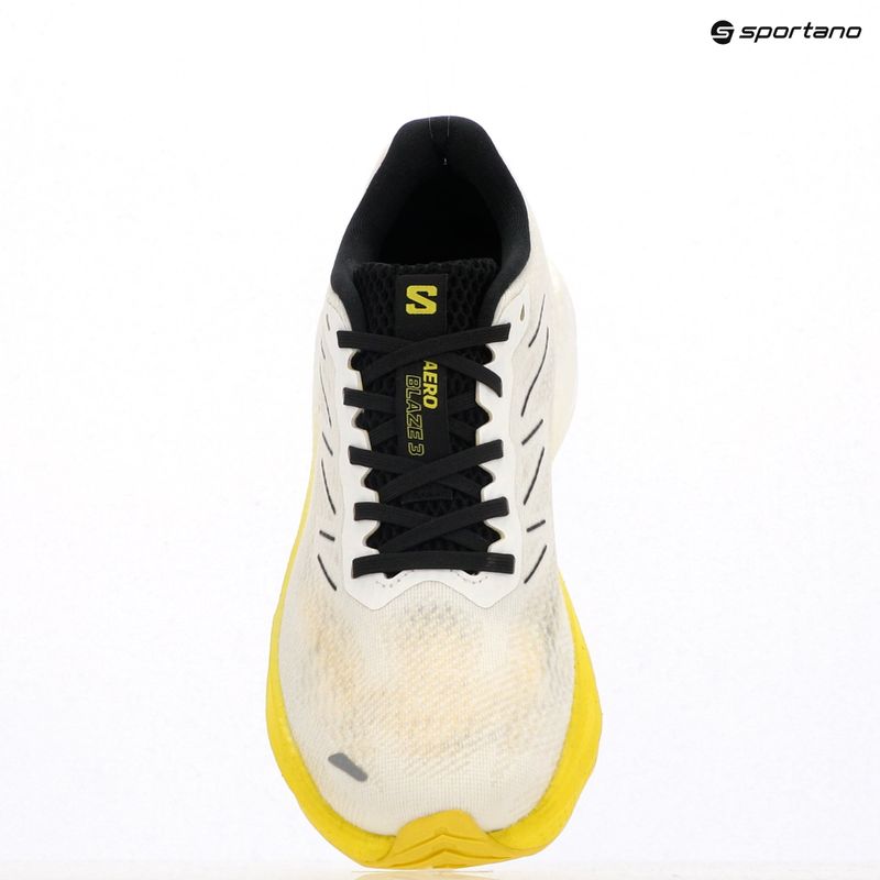 Scarpe da corsa da uomo Salomon Aero Blaze 3 bianco/nero/giallo acceso 15
