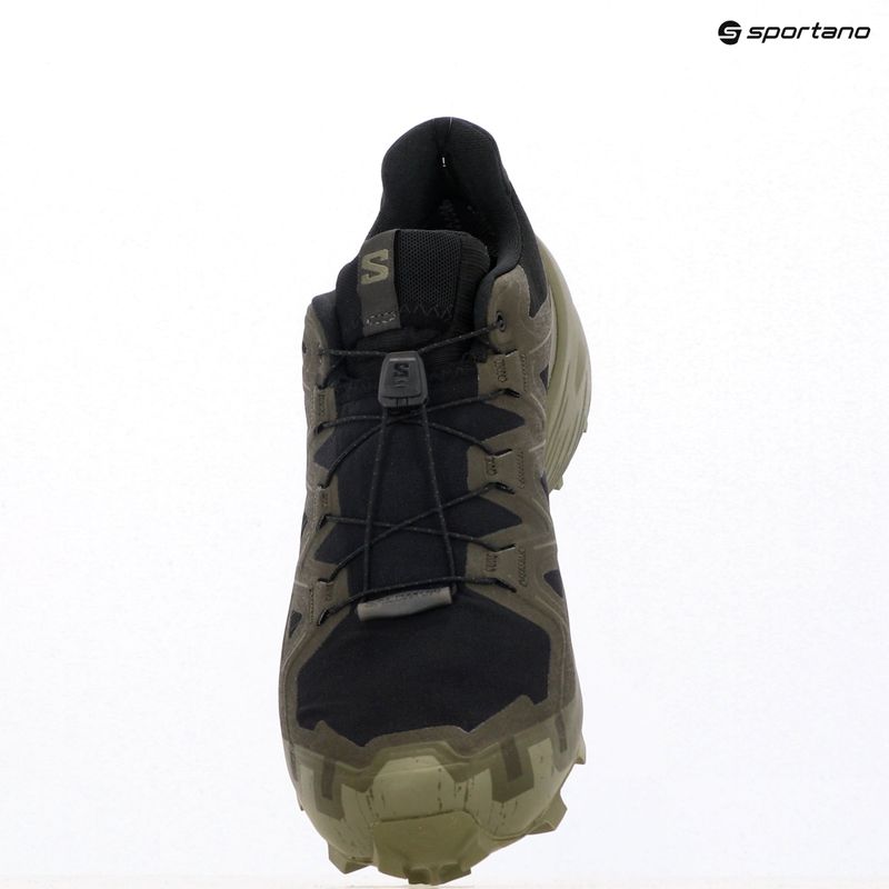 Scarpe da corsa da uomo Salomon Speedcross 6 GTX nero/torba/verde lichene profondo 18