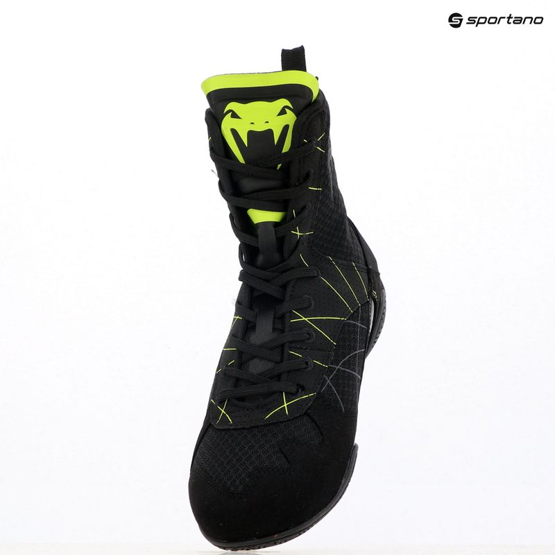Scarpe da boxe Venum Training Camp 4.0 nero/verde da uomo 15