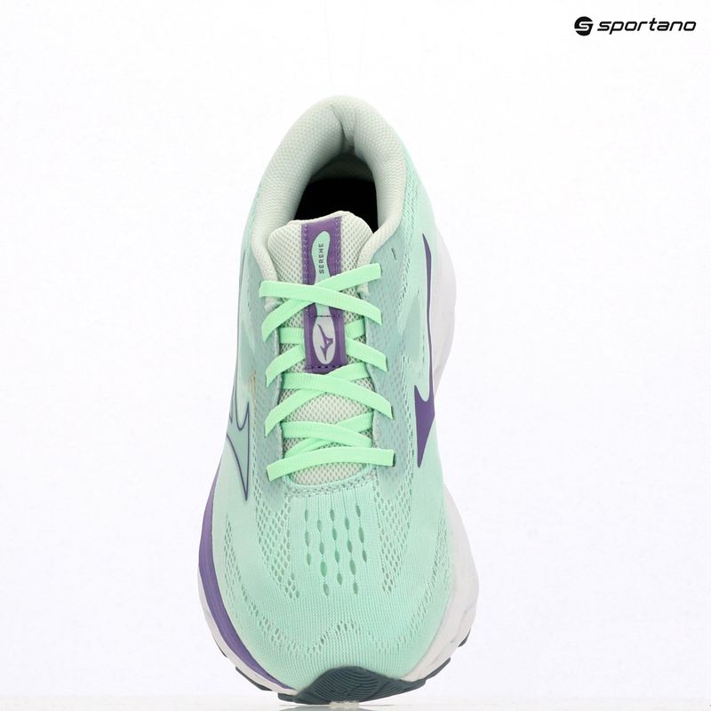 Scarpe da corsa da donna Mizuno Wave Serene neo mint/paisley purple/citadel 9
