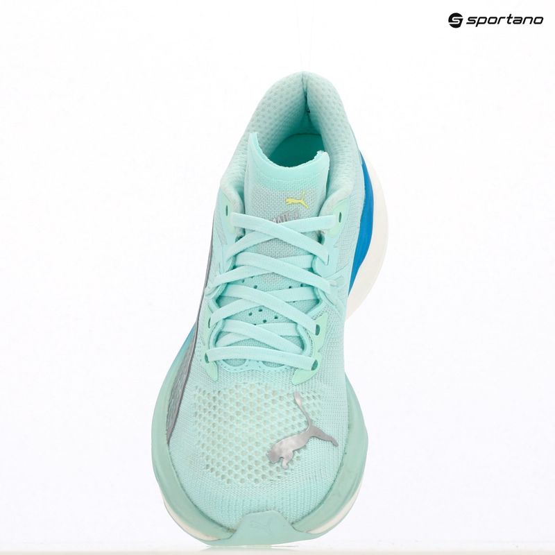 Scarpe da corsa da donna PUMA Deviate Nitro 3 blu menta/veloce 16