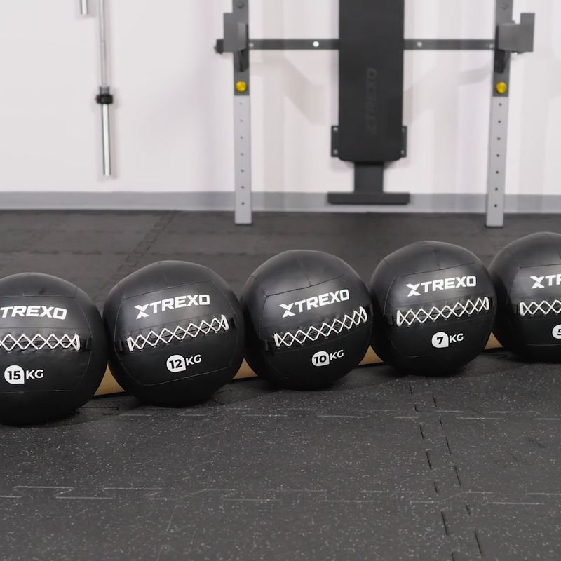 XTREXO Wall Ball 5 kg nero 10