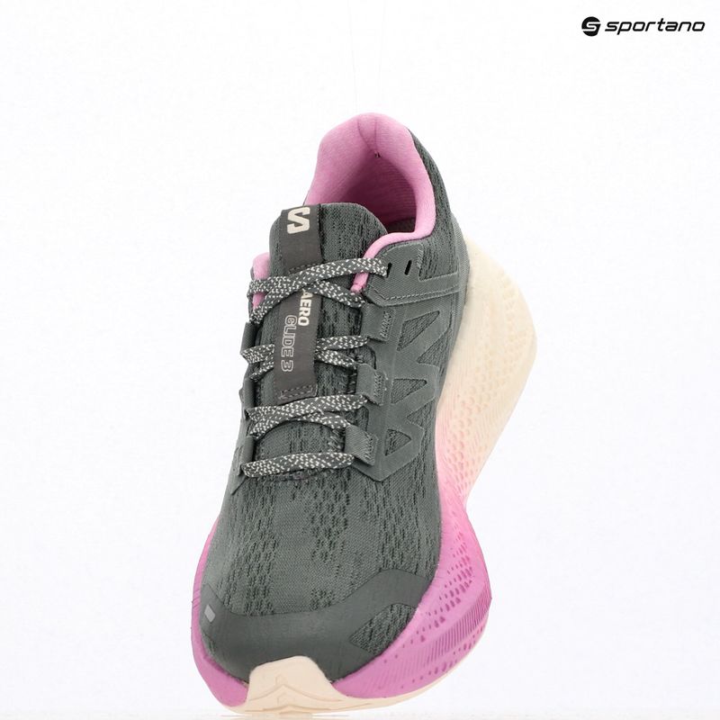 Scarpe da running donna Salomon Aero Glide 3 sedona sage/vanilla ice/cyclamen 7