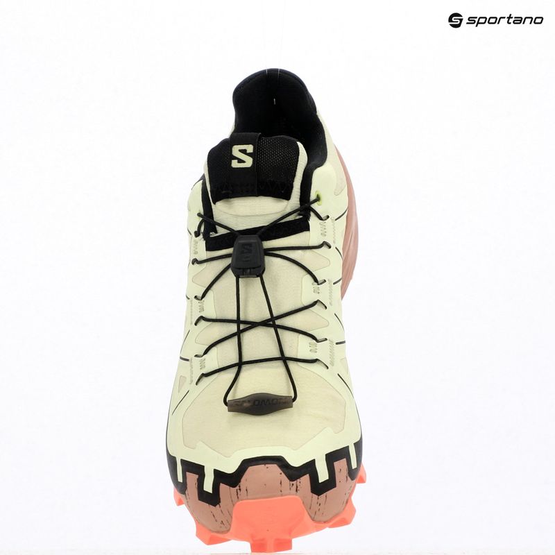 Scarpe da corsa da donna Salomon Speedcross 6 GTX lime cream/mahogany rose/black 12