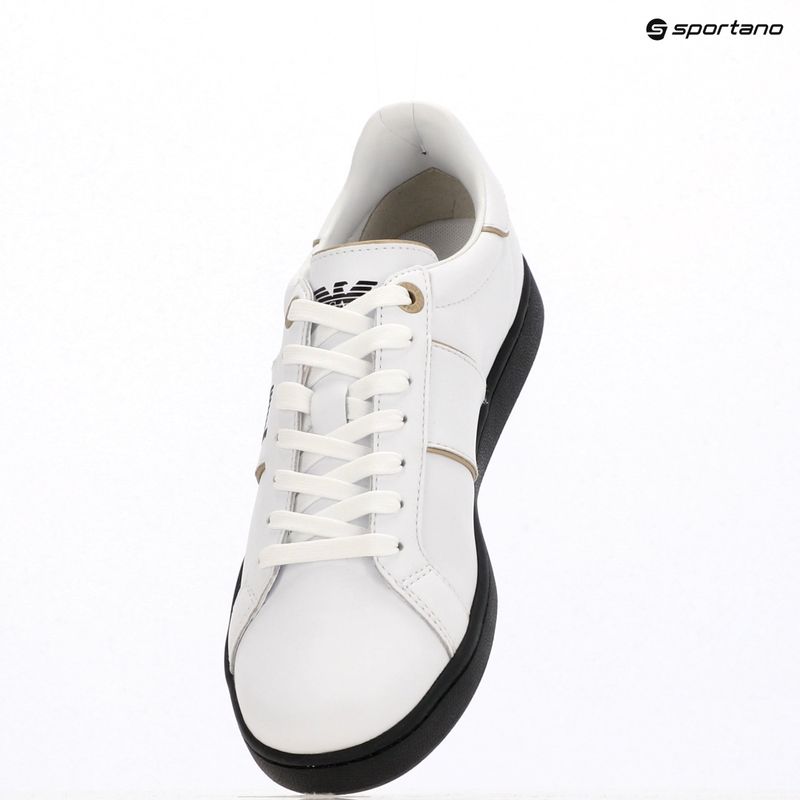 Scarpe EA7 Emporio Armani Classic Logo bianco/oro/nero 12