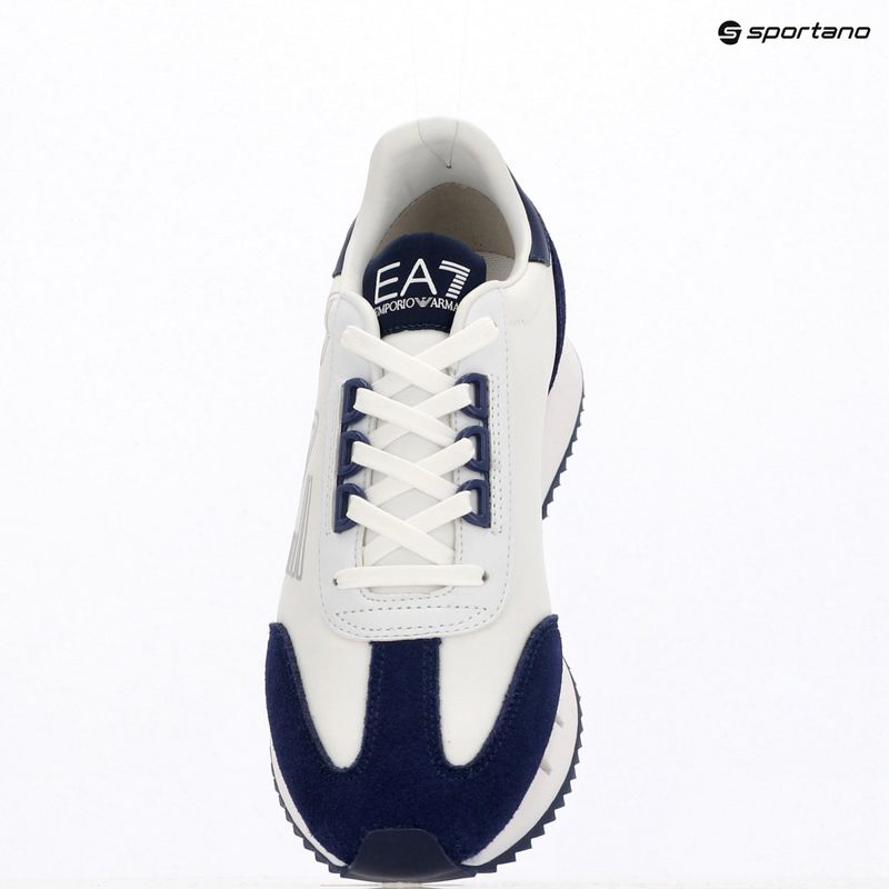 EA7 Emporio Armani Bianco e Nero Scarpe vintage bianco/medievale blu 12