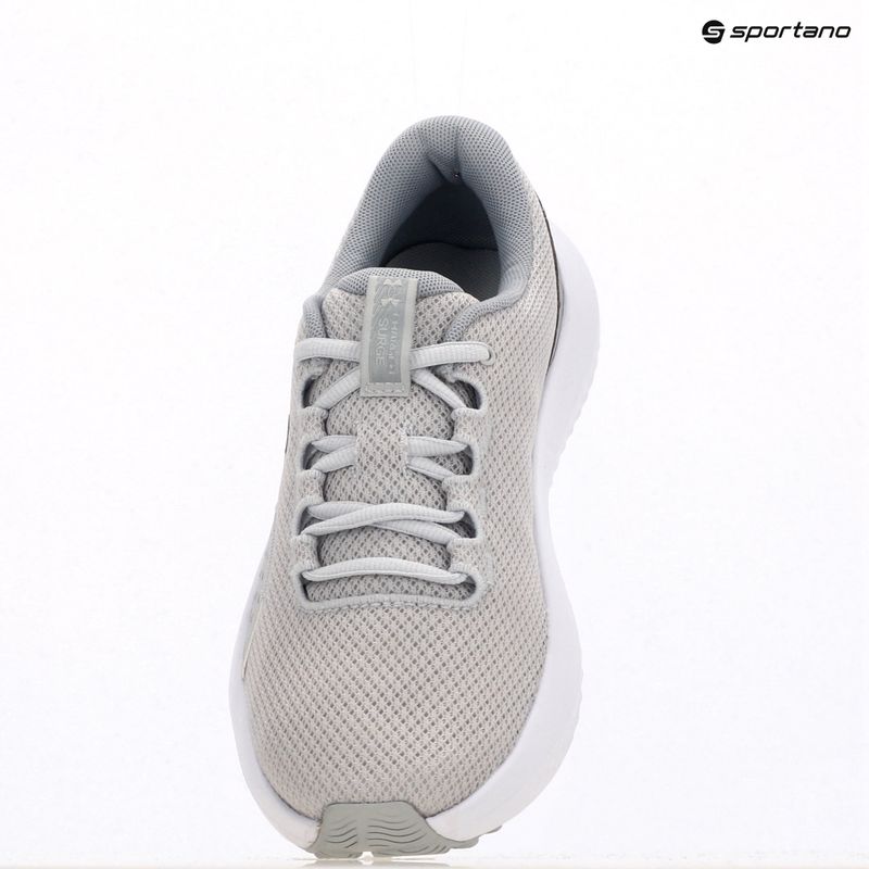 Scarpe da corsa da donna Under Armour Charged Surge 4 halo gray/metallic silver/metallic silver 9