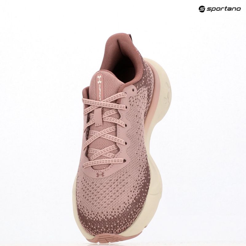 Scarpe da corsa da donna Under Armour Infinite tourmaline pink/maroon mist/summit white 9