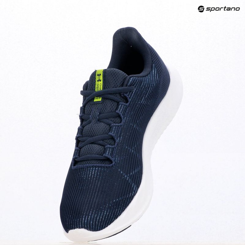Scarpe da corsa da uomo Under Armour Charged Speed Swift washed navy/black/high vis yellow 9
