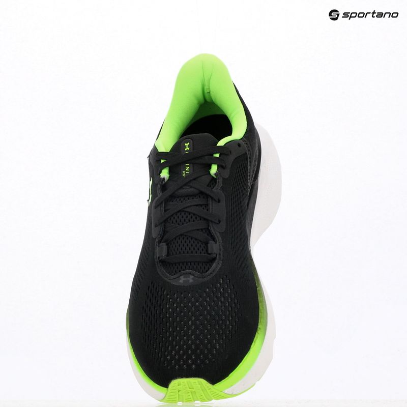 Scarpe da corsa da uomo Under Armour Innfinite Pro 2 nero/verde iper/verde iper 9