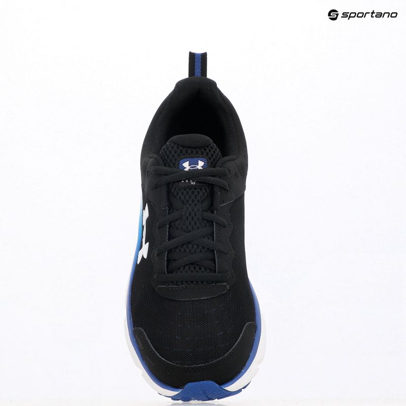 Scarpe da corsa da uomo Under Armour Charged Assert 10 nero/reale/bianco 9