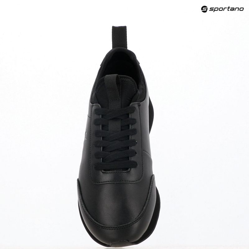 Scarpe da uomo Calvin Klein YM0YM01362 Retro Runner con calzino, stringate in pelle triple black 9