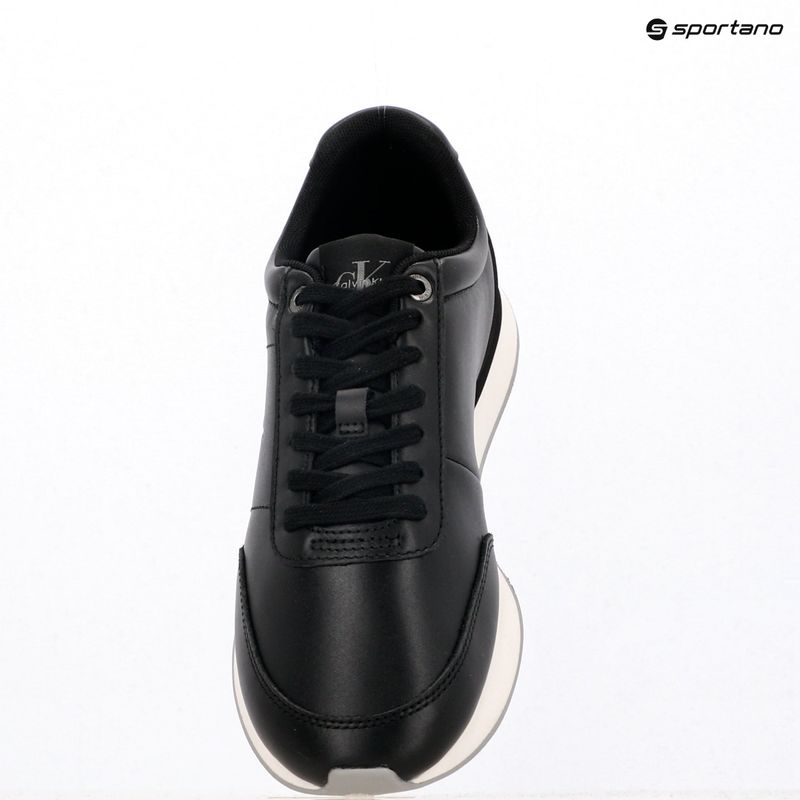 Scarpe da donna Calvin Klein YW0YW01942 Retro Runner Lace Up Leather MG black/formal gray 9