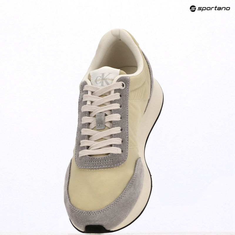 Scarpe da donna Calvin Klein YW0YW01990 Retro Runner Lace Up Nylon MG green haze/grey/green/cashew 9