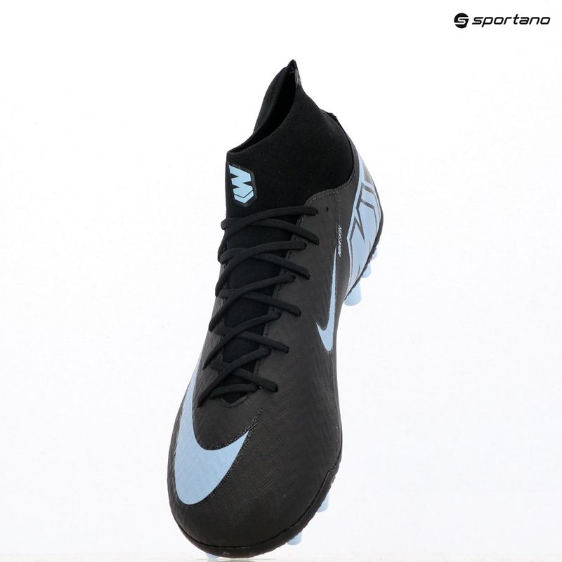 Scarpe da calcio uomo Nike Mercurial Superfly 10 Academy AG nero/blu ghiaccio 9