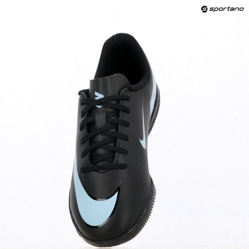 Scarpe da calcio per bambini Nike Mercurial Vapor 16 Club IC nero/blu ghiaccio 18