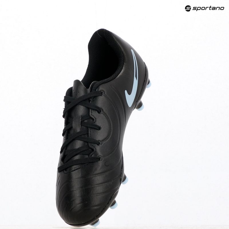 Scarpe da calcio per bambini Nike Tiempo Legend 10 Club FG/MG nero/nero 18