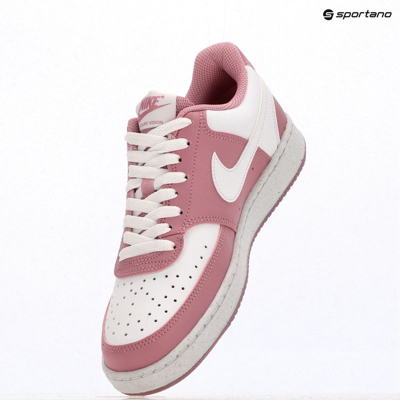 Nike Court Vision Low Next Nature scarpe da donna rosa elementare/bianco 13