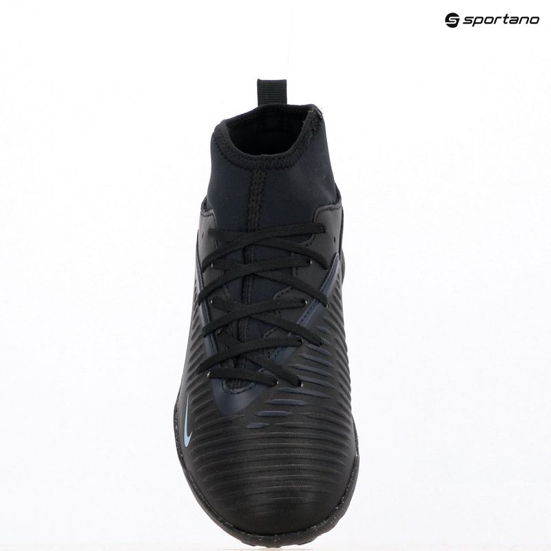 Scarpe da calcio per bambini Nike Phantom 6 High Club Jr TF nero/nero 12