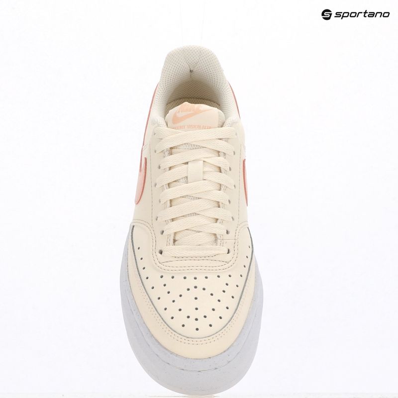 Scarpe Nike Court Vision Alta donna avorio pallido/corallo lavato/bianco 9