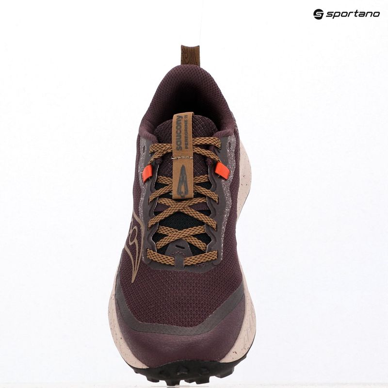 Scarpe da corsa da uomo Saucony Peregrine 15 wine/kodiak 9