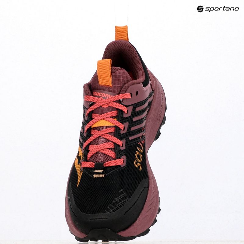 Scarpe da corsa da donna Saucony Ride Trail 2 nero/terra 15
