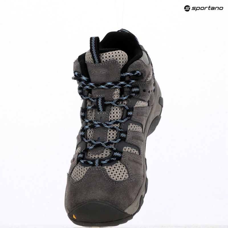 Scarpe da trekking da donna KEEN Headout Mid Waterproof grigio acciaio/blu cielo 17